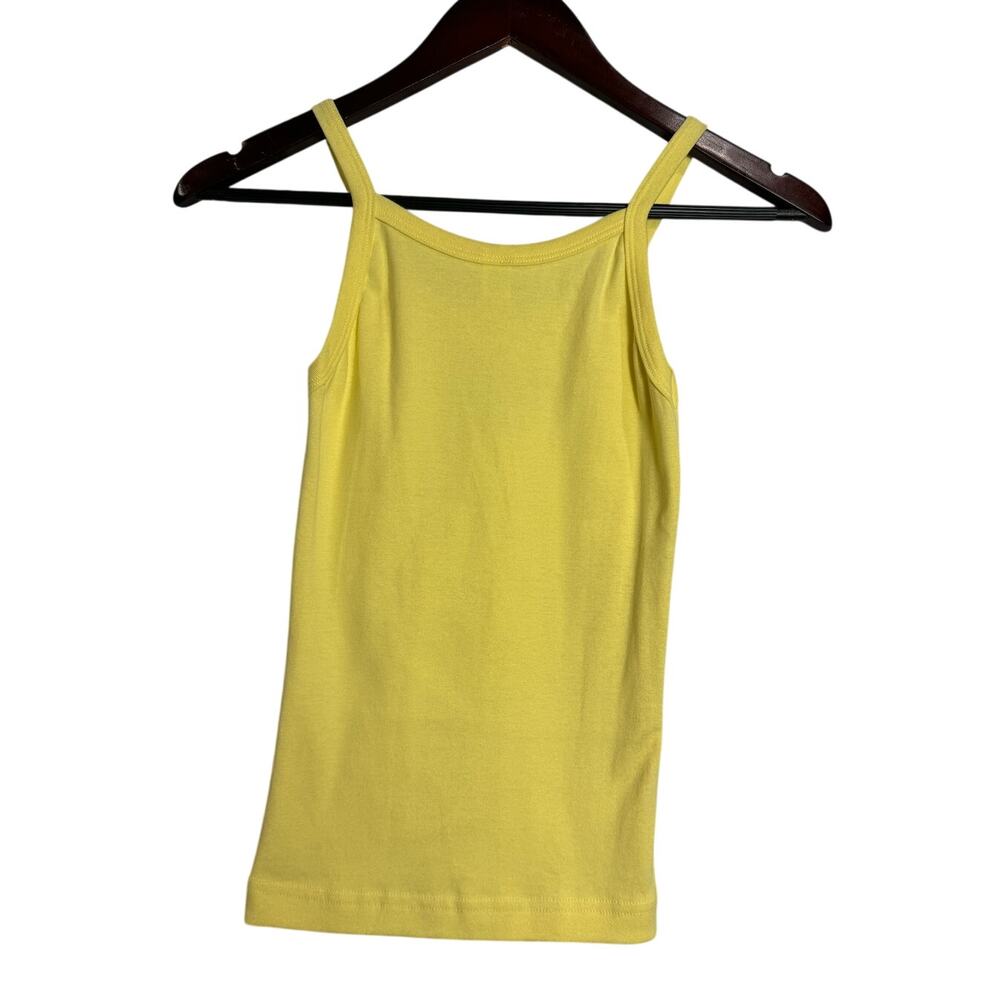 Y2K Barth French West Indies Yellow Tank 2000s American Apparel OS 100% Cotton - Picture 7 of 13